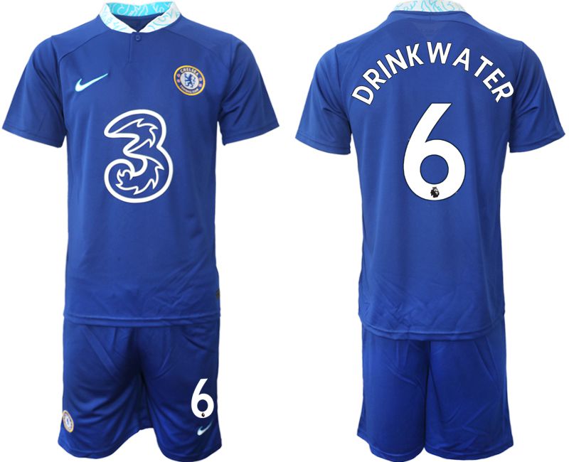 Men 2022-2023 Club Chelsea FC home blue 6 Soccer Jersey